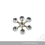 Crystal Hand Crafted Ball Geometric Sculpture
