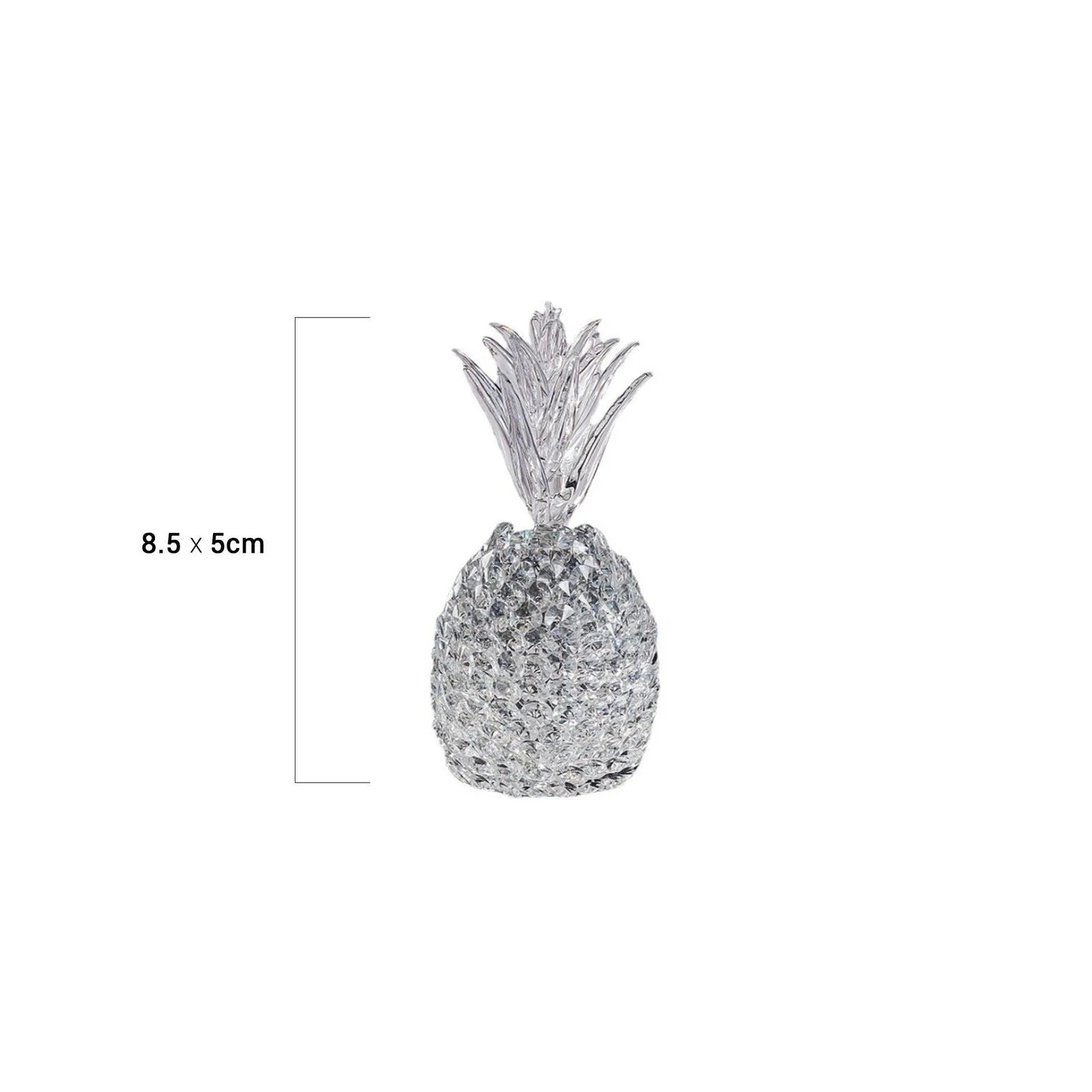 Crystal Hand-Crafted Pineapple Sculpture -