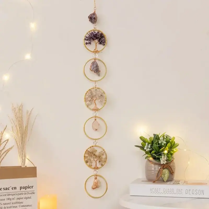 Crystal Ring Stone Wall Hanging tag1