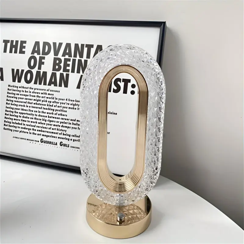 Crystal Table Lamp Luxe Crystal Table Lamp LED Oval Table Lamp tag1
