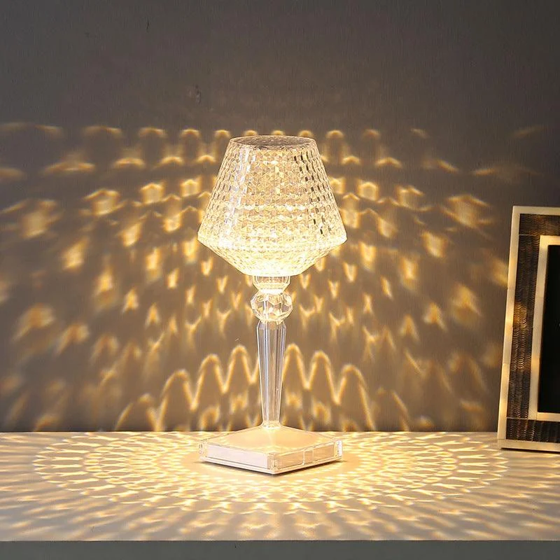 Crystal Table Lamp with 3 Dimmable Lighting Options -  - #tag1#