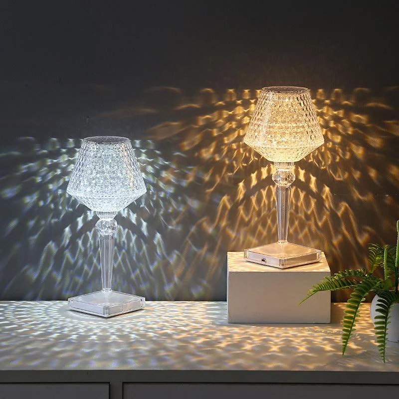 Crystal Table Lamp with 3 Dimmable Lighting Options -  - #tag1#
