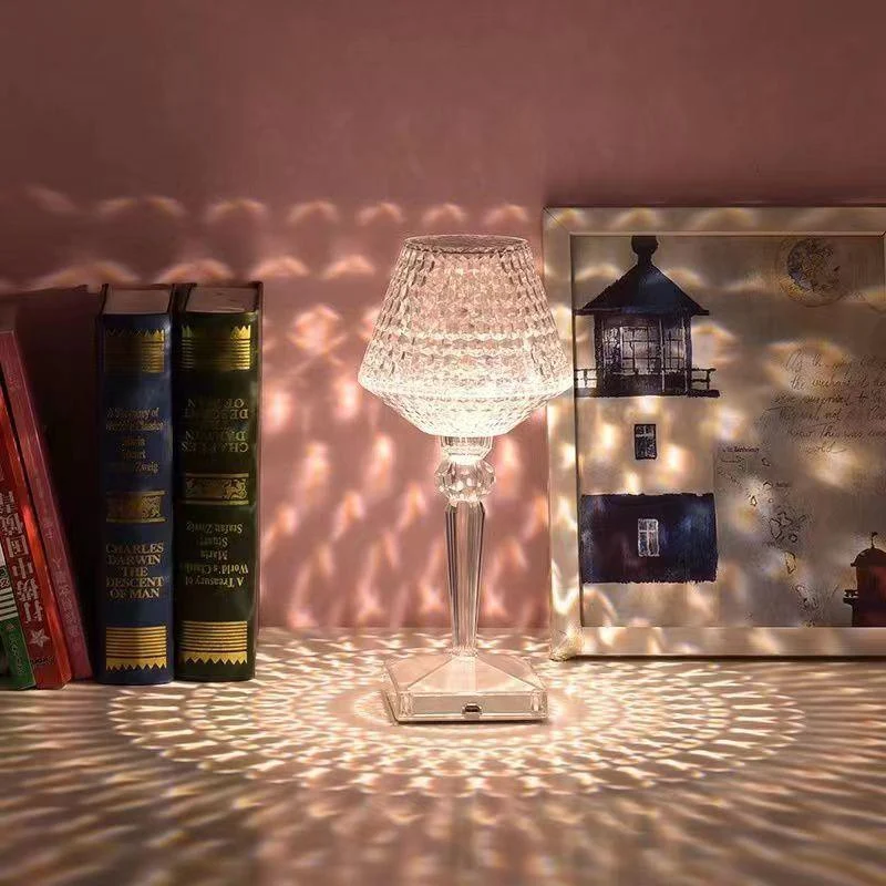 Crystal Table Lamp with 3 Dimmable Lighting Options -  - #tag1#