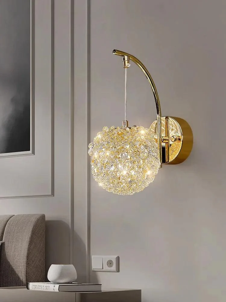 Crystal Wall Lamp - Nordic Design - For Living Room/Bedroom - Stylish Lighting -  - #tag1#
