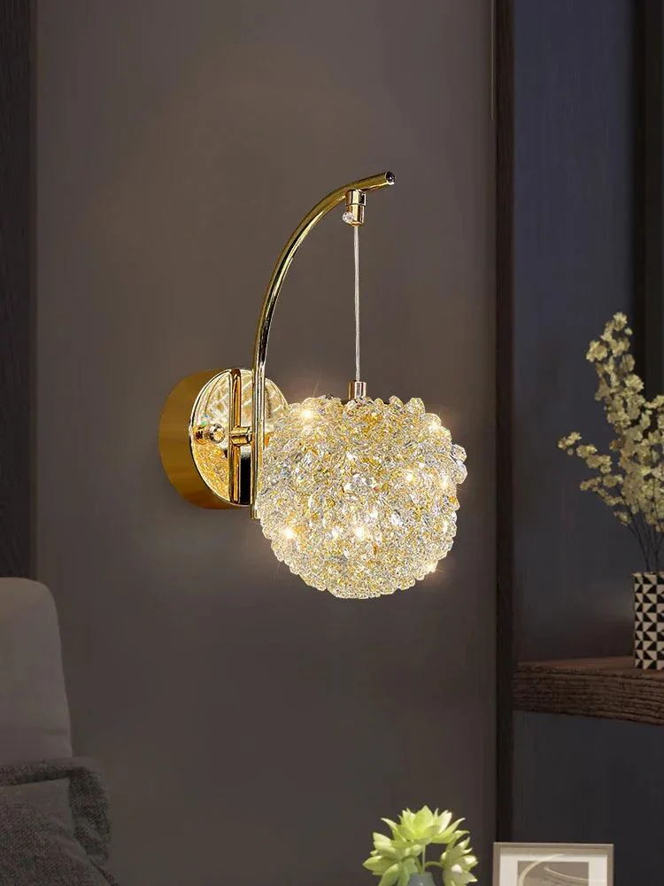 Crystal Wall Lamp - Nordic Design - For Living Room/Bedroom - Stylish Lighting -  - #tag1#