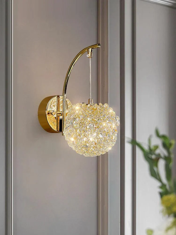 Crystal Wall Lamp - Nordic Design - For Living Room/Bedroom - Stylish Lighting -  - #tag1#