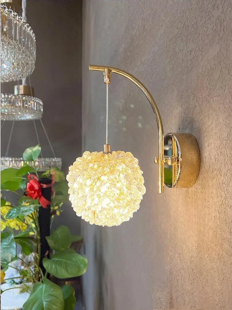 Crystal Wall Lamp - Nordic Design - For Living Room/Bedroom - Stylish Lighting -  - #tag1#