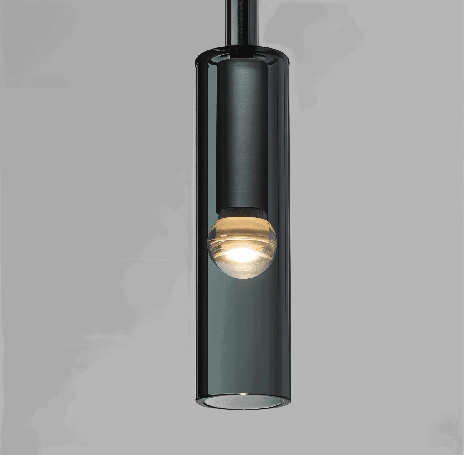 Crystal gray wall lamp - Minimalist smoky tube modern wall lamp -  - #tag1#