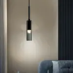 Crystal gray wall lamp Minimalist smoky tube modern wall lamp tag1