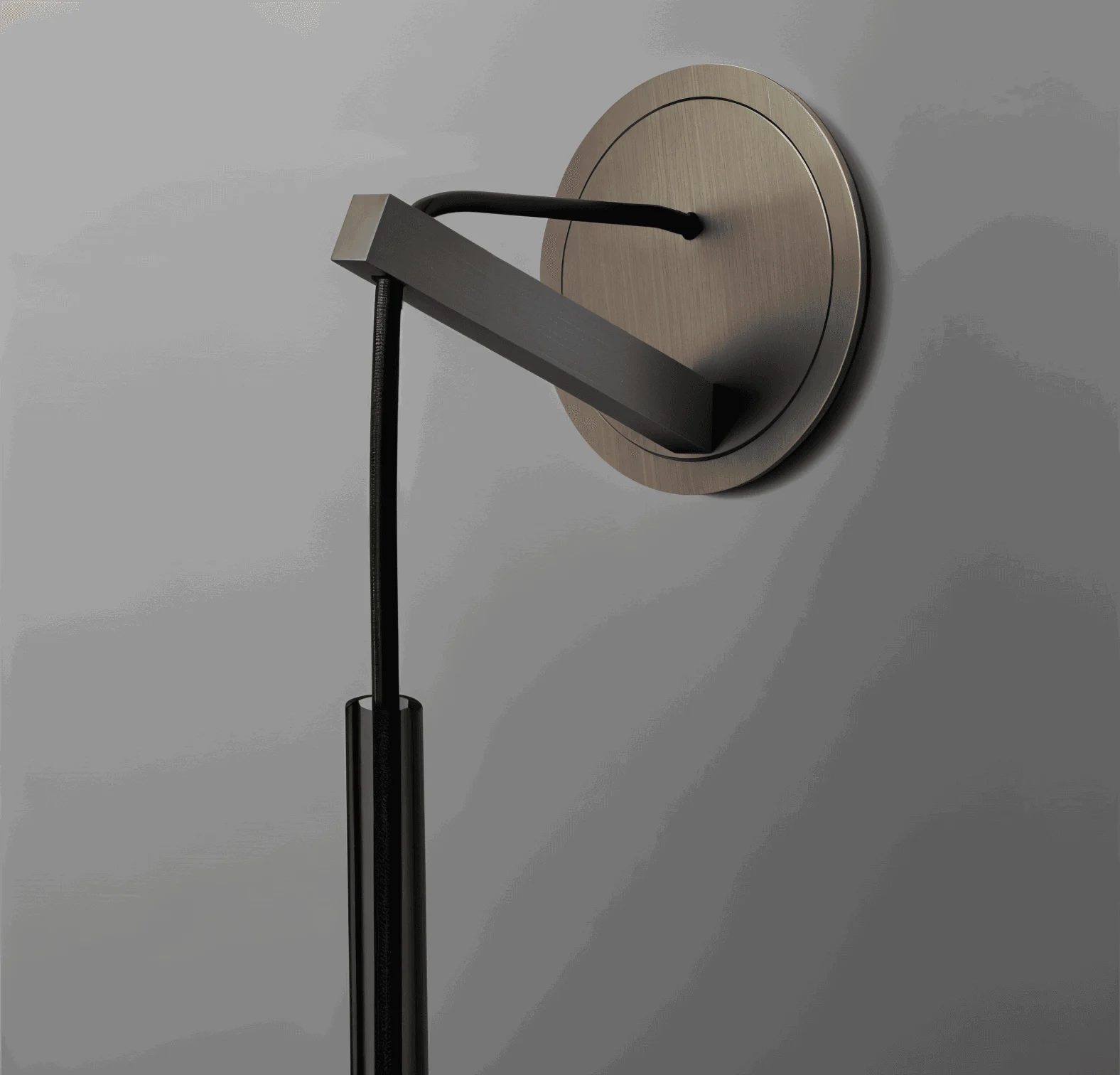 Crystal gray wall lamp - Minimalist smoky tube modern wall lamp -  - #tag1#