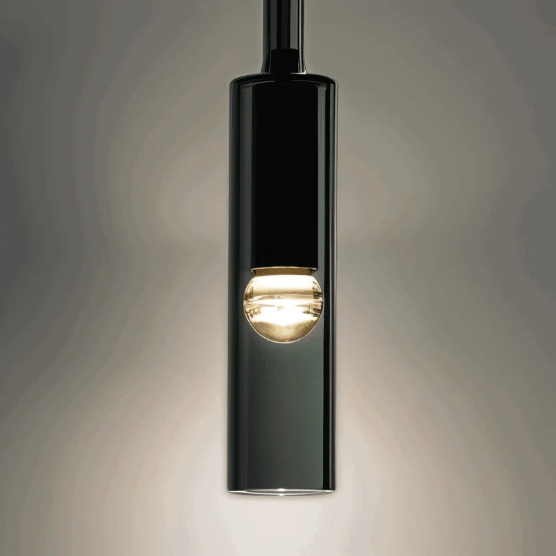 Crystal gray wall lamp - Minimalist smoky tube modern wall lamp -  - #tag1#
