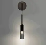 Crystal gray wall lamp Minimalist smoky tube modern wall lamp tag1