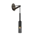 Crystal gray wall lamp Minimalist smoky tube modern wall lamp tag1