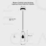 Crystal pendant lamp tag1
