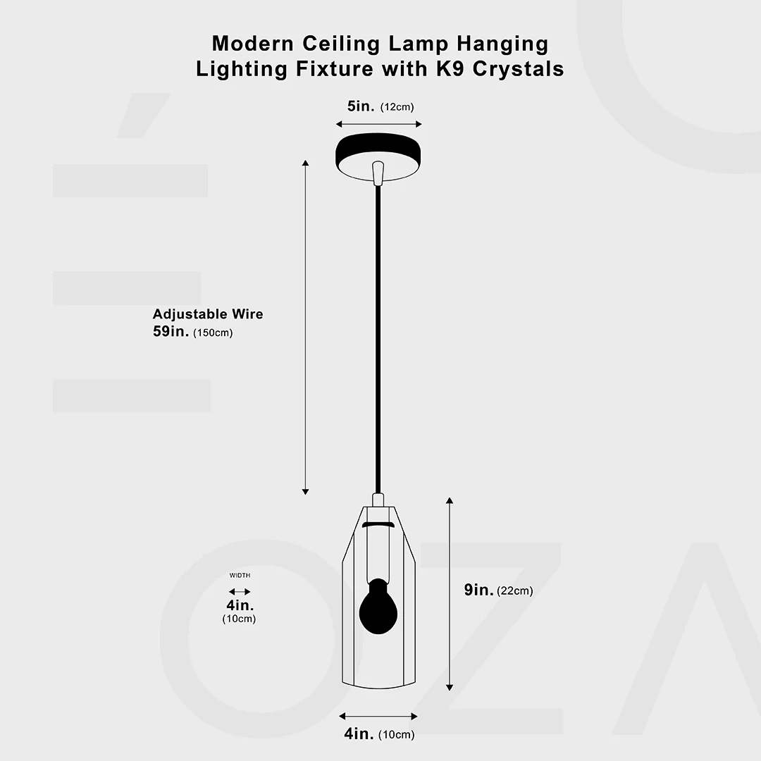 Crystal pendant lamp -  - #tag1#