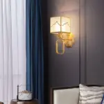 CubeLuxe Modern cube shaped 1 light wall lamp with Chinese elements and weaponized design tag1