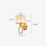 CubeLuxe Modern cube shaped 1 light wall lamp with Chinese elements and weaponized design tag1