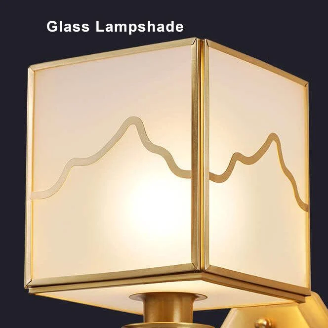 CubeLuxe - Modern cube-shaped 1-light wall lamp with Chinese elements and weaponized design -  - #tag1#