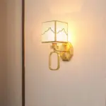 CubeLuxe Modern cube shaped 1 light wall lamp with Chinese elements and weaponized design tag1