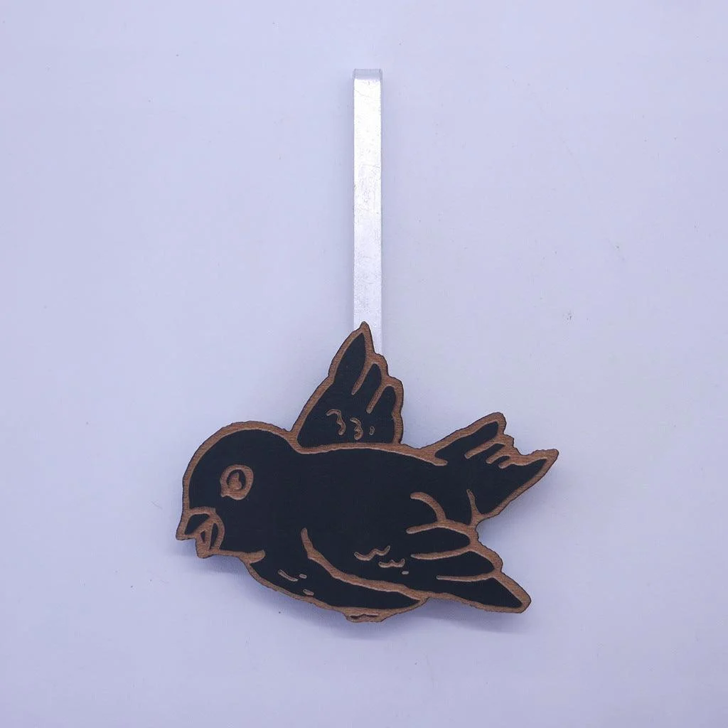 Cuckoo Pendulum Silent Wall Clock for Livingroom 12 Inches -