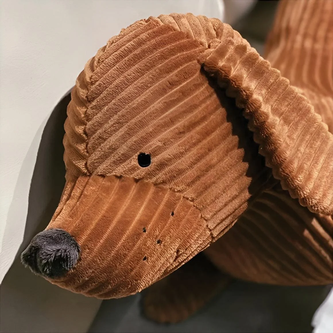 CuddlyPlush- Adorable Cord Dachsund Plush Pillow -  - #tag1#