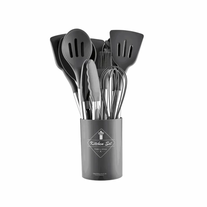CuisineCraft Silicone Kitchen Utensils Set 12 piece Cooking Utensils Set tag1