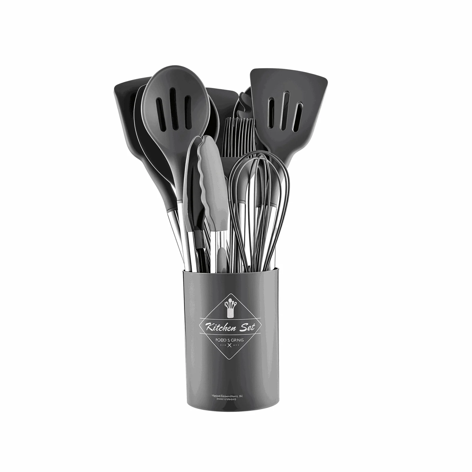 CuisineCraft Silicone Kitchen Utensils Set - 12-piece Cooking Utensils Set -  - #tag1#