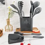 CuisineCraft Silicone Kitchen Utensils Set 12 piece Cooking Utensils Set tag1