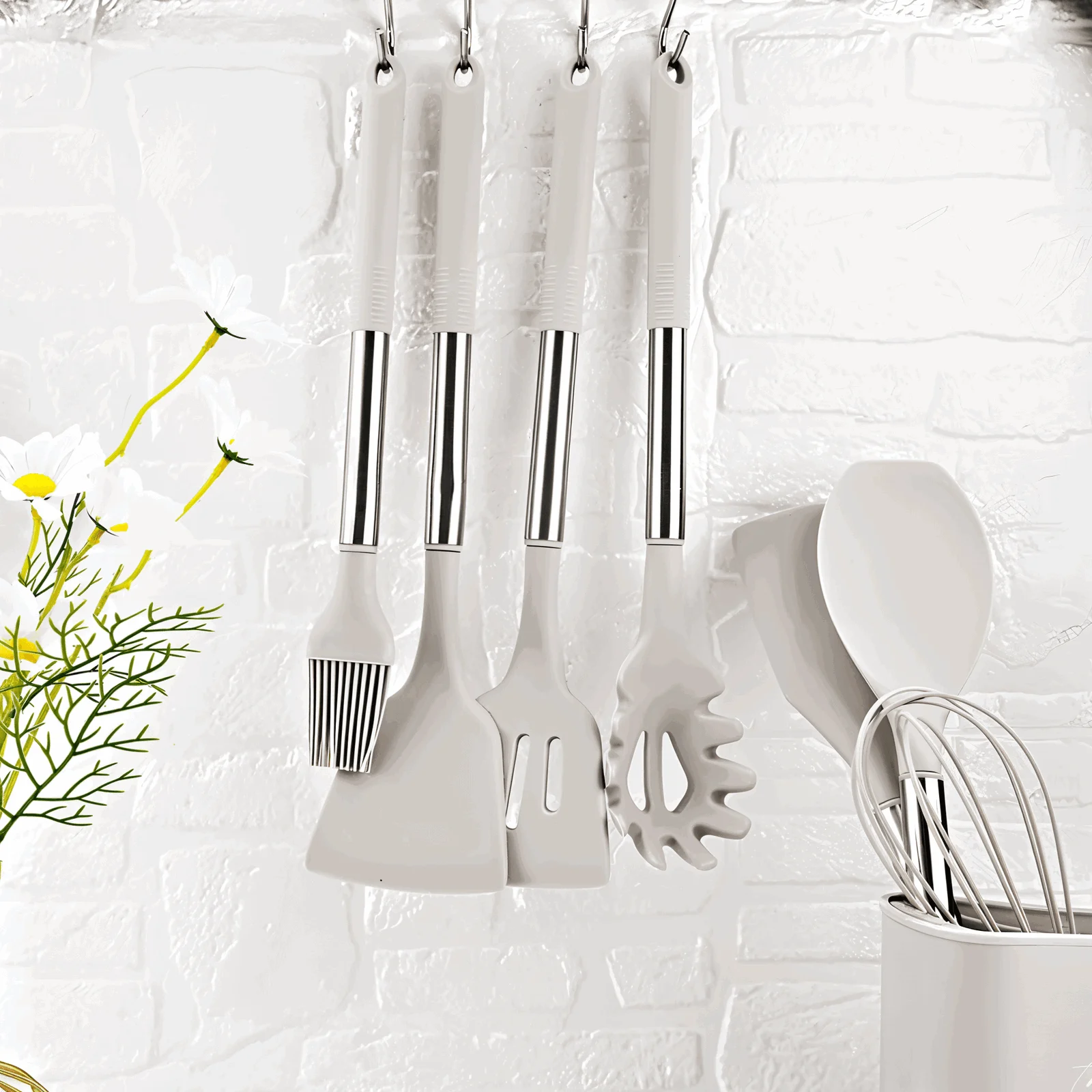 CuisineCraft Silicone Kitchen Utensils Set - 12-piece Cooking Utensils Set -  - #tag1#