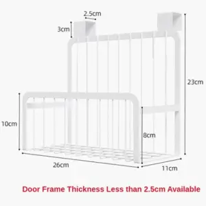 Cupboard Side Storage Rack Kitchen Organizer Shelf Baking Finish Carbon Steel Shelves Hanging Basket