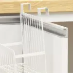 Cupboard Side Storage Rack Kitchen Organizer Shelf Baking Finish Carbon Steel Shelves Hanging Basket tag1