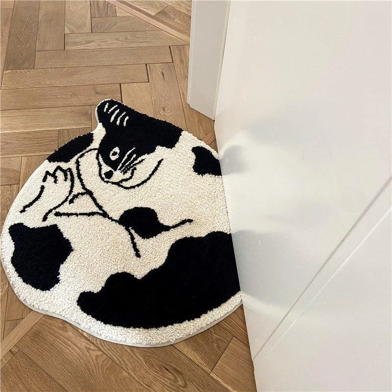 Curled Cat Rug -  - #tag1#