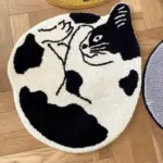 Curled Cat Rug tag1