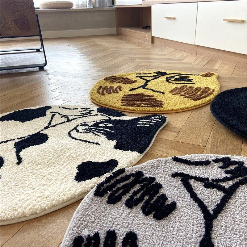 Curled Cat Rug -  - #tag1#
