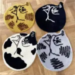 Curled Cat Rug tag1