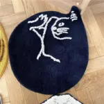 Curled Cat Rug tag1