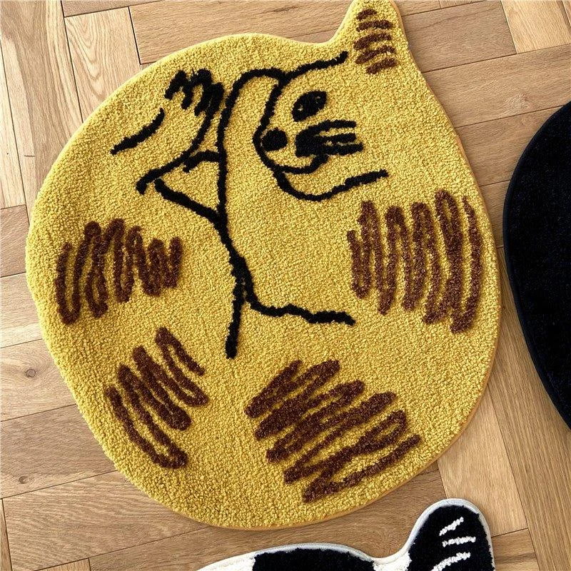 Curled Cat Rug -  - #tag1#