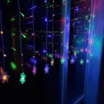 Curtain Snowflake LED String Lights tag1