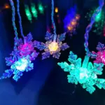 Curtain Snowflake LED String Lights tag1