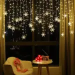 Curtain Snowflake LED String Lights tag1