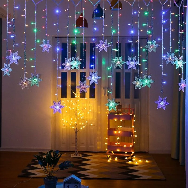 Curtain Snowflake LED String Lights -  - #tag1#