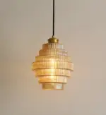 Curve Archaic Chandelier with Stratified Design tag1