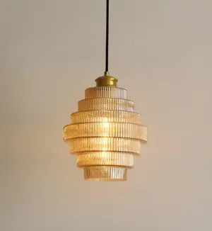 Curve - Archaic Chandelier with Stratified Design