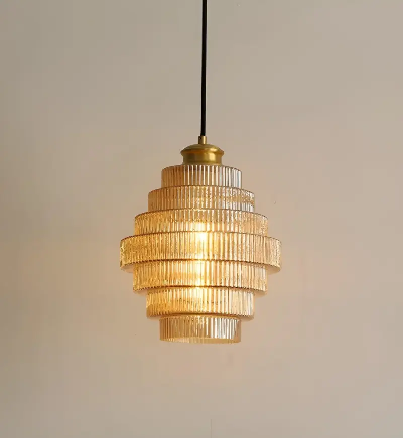 Curve Archaic Chandelier with Stratified Design tag1