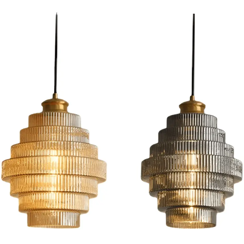 Curve Archaic Chandelier with Stratified Design tag1