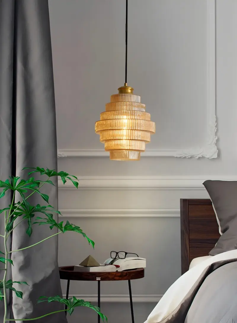 Curve Archaic Chandelier with Stratified Design tag1