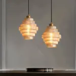 Curve Archaic Chandelier with Stratified Design tag1