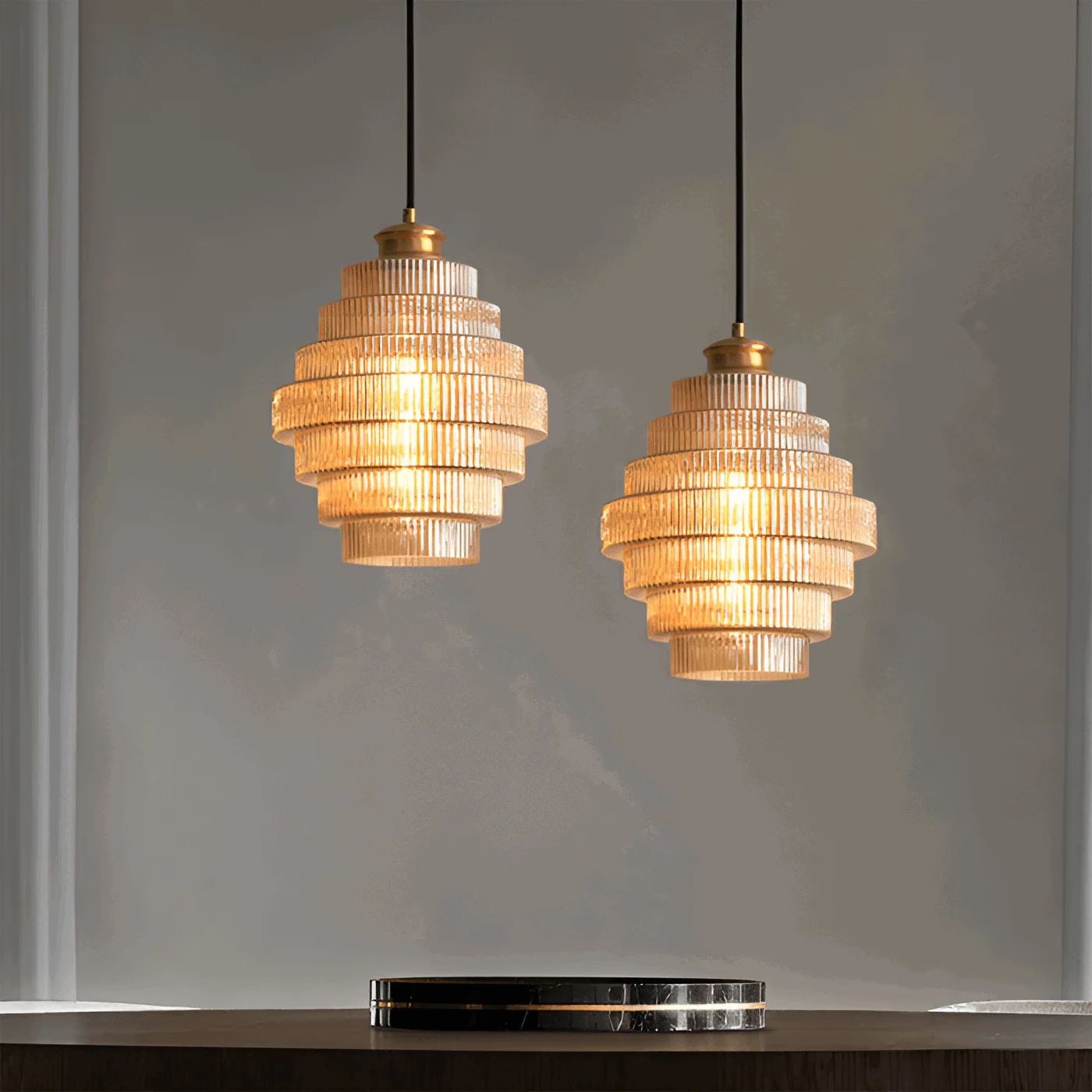 Curve - Archaic Chandelier with Stratified Design -  - #tag1#