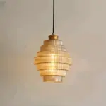 Curve Archaic Chandelier with Stratified Design tag1