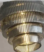 Curve Archaic Chandelier with Stratified Design tag1